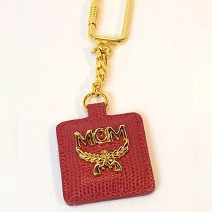 MCM Leather Keychain